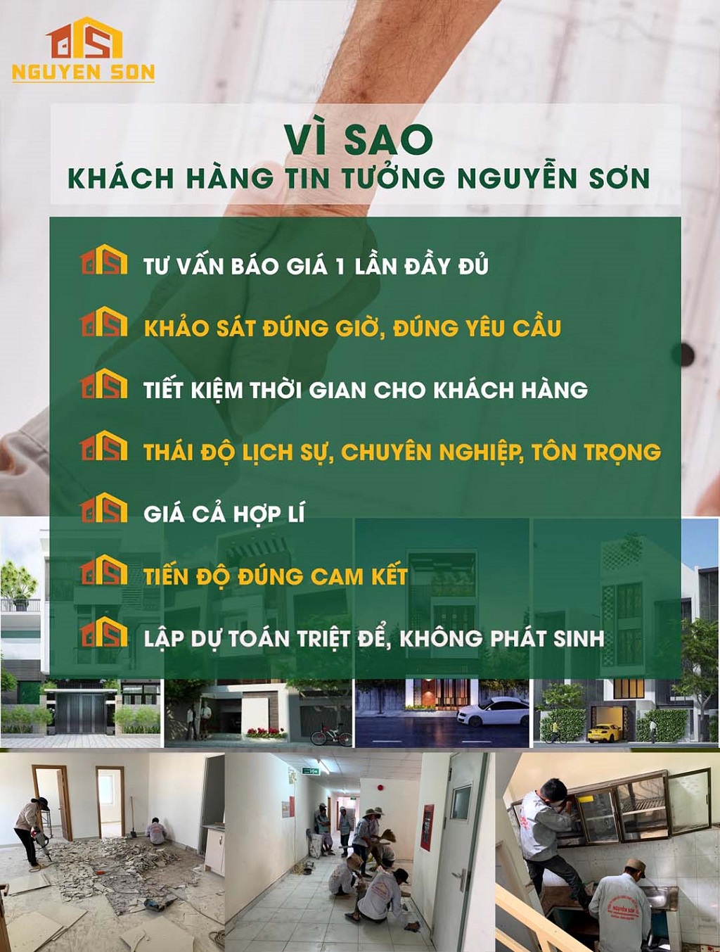 Lợi ích khi sửa chữa nhà tại Xây dựng Nguyễn Sơn